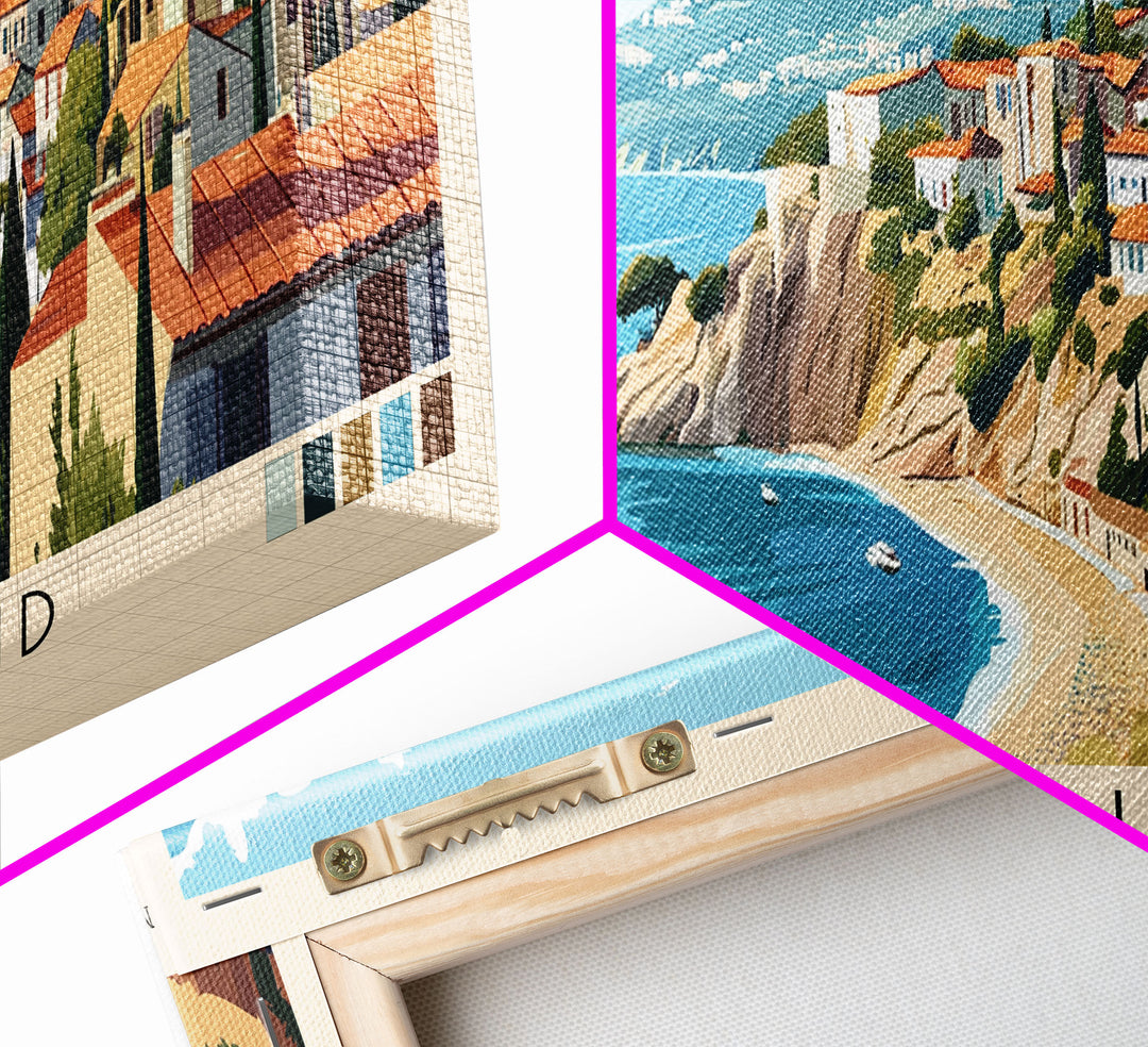 Levant Island, France Panoramic Print, Vacation Gift, France Wall Art, Vacation Wall Art, Vacatation Memories, Beach Decor, Beach Or Lakehouse Art