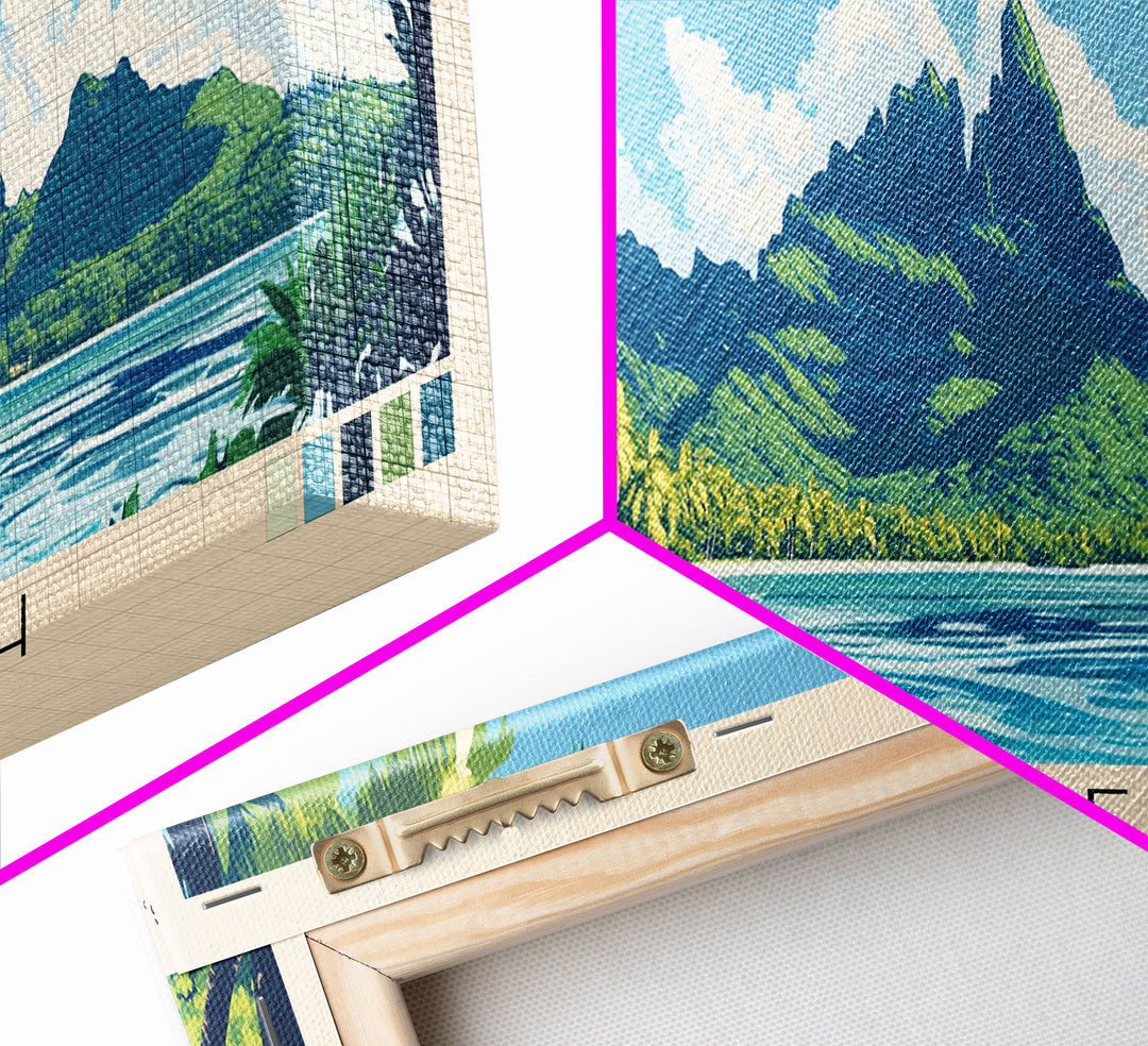 Matira Beach, Bora Bora, Tahiti Panoramic Print, Vacation Gift, Bora Bora, Tahiti Wall Art, Vacation Wall Art, Vacatation Memories, Beach Decor, Beach Or Lakehouse Art