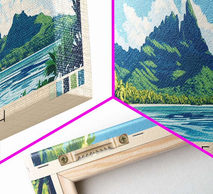 Matira Beach, Bora Bora, Tahiti Panoramic Print, Vacation Gift, Bora Bora, Tahiti Wall Art, Vacation Wall Art, Vacatation Memories, Beach Decor, Beach Or Lakehouse Art