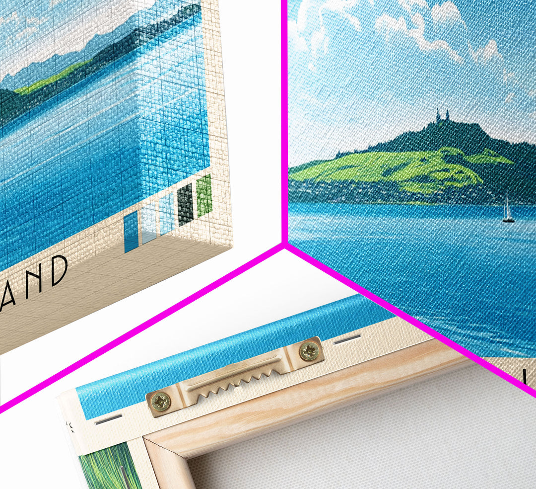 Rangitoto Island, New Zealand Panoramic Print, Vacation Gift, New Zealand Wall Art, Vacation Wall Art, Vacatation Memories, Beach Decor, Beach Or Lakehouse Art