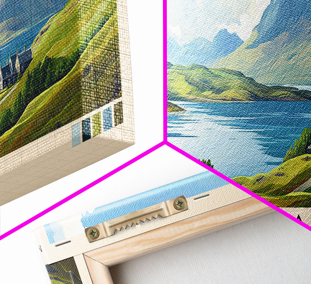 Sanna, Scotland Panoramic Print, Vacation Gift, Scotland Wall Art, Beach Painting, Beach Decor, Beach Or Lakehouse Art
