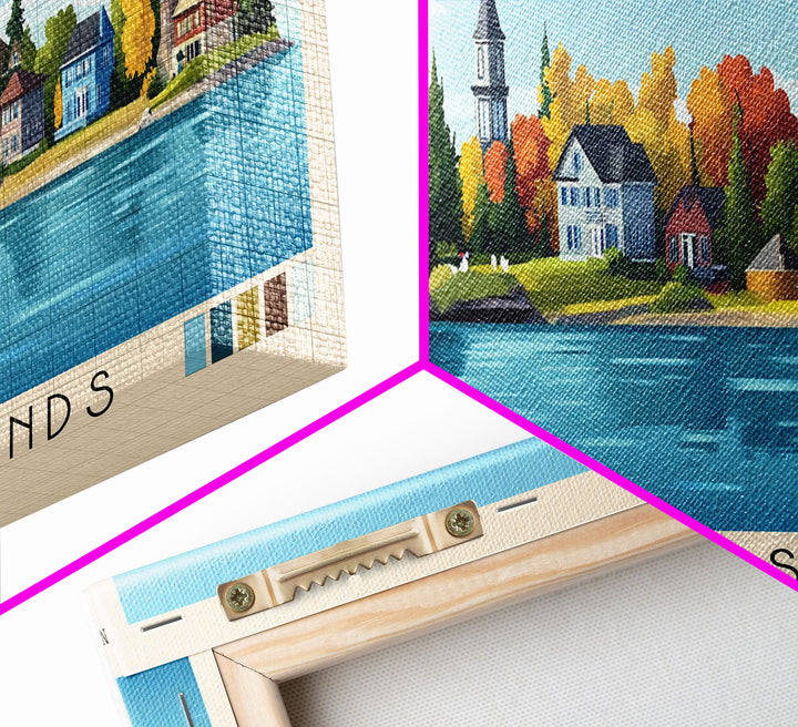Thousand Islands, New York Panoramic Print, Vacation Gift, New York Wall Art, Vacation Wall Art, Vacatation Memories, Beach Decor, Beach Or Lakehouse Art