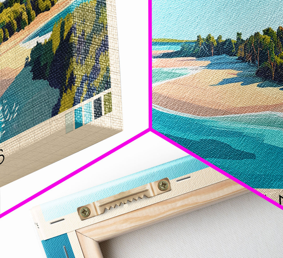 Tiwi Islands, Australia Panoramic Beach Print, Vacation Gift, Australia Wall Art, Beach Painting, Beach Decor, Beach Painting