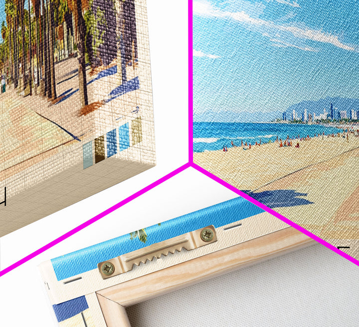 Venice Beach, California Panoramic Print, Vacation Gift, California Wall Art, Vacation Wall Art, Vacatation Memories, Beach Decor, Beach Or Lakehouse Art