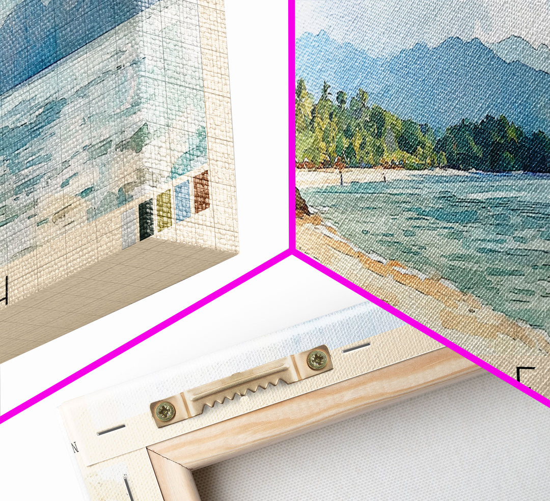 Alona Beach, Philippines Watercolor Print, Vacation Gift, Philippines Wall Art, Vacation Wall Art, Vacatation Memories, Beach Decor, Beach Or Lakehouse Art