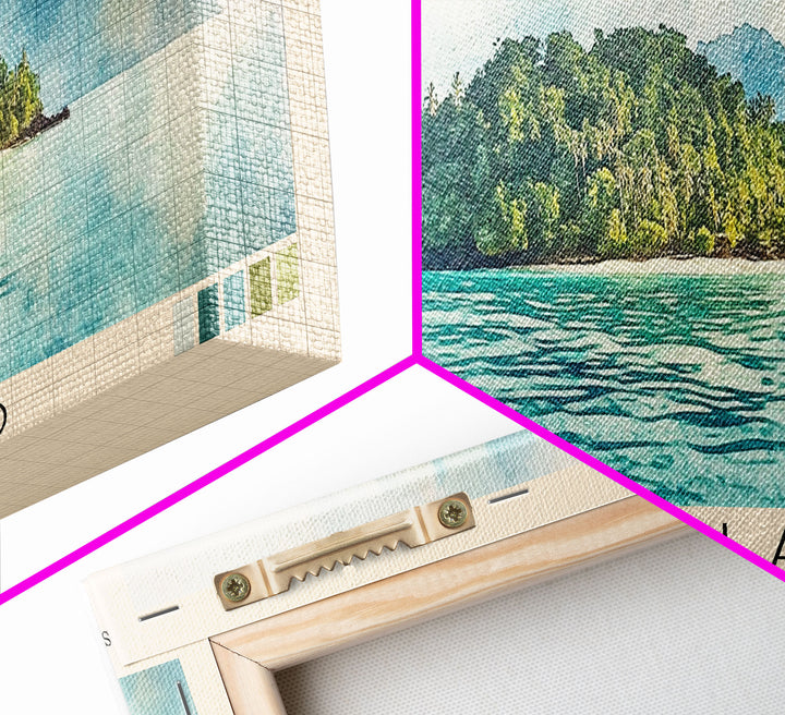 Alor Island, Indonesia Watercolor Print, Vacation Gift, Indonesia Wall Art, Beach Painting, Beach Decor, Beach Or Lakehouse Art