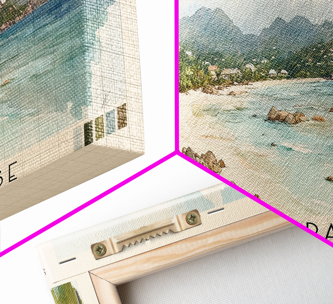Anse La Passe, Seychelles Watercolor Print, Vacation Gift, Seychelles Wall Art, Beach Painting, Beach Decor, Beach Or Lakehouse Art