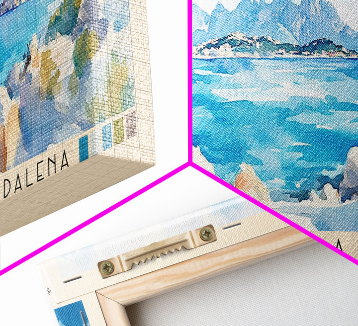 Archipelago of La Maddalena, Italy Watercolor Print, Vacation Gift, Italy Wall Art, Beach Painting, Beach Decor, Beach Or Lakehouse Art