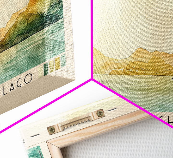 Berlengas Archipelago, Portugal Watercolor Print, Vacation Gift, Portugal Wall Art, Beach Painting, Beach Decor, Large Wall Art, Wood Frame Art