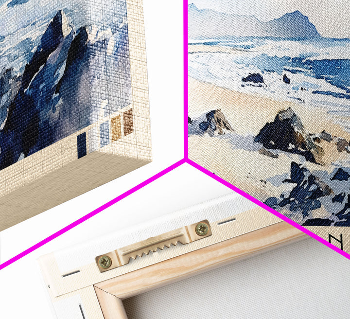 Big Sand, Scotland Watercolor Beach Print, Vacation Gift, Scotland Wall Art, Beach Painting, Beach Decor, Beach Painting