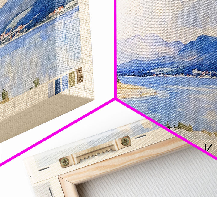Borak, Croatia Watercolor Print, Vacation Gift, Croatia Wall Art, Beach Painting, Beach Decor, Beach Or Lakehouse Art