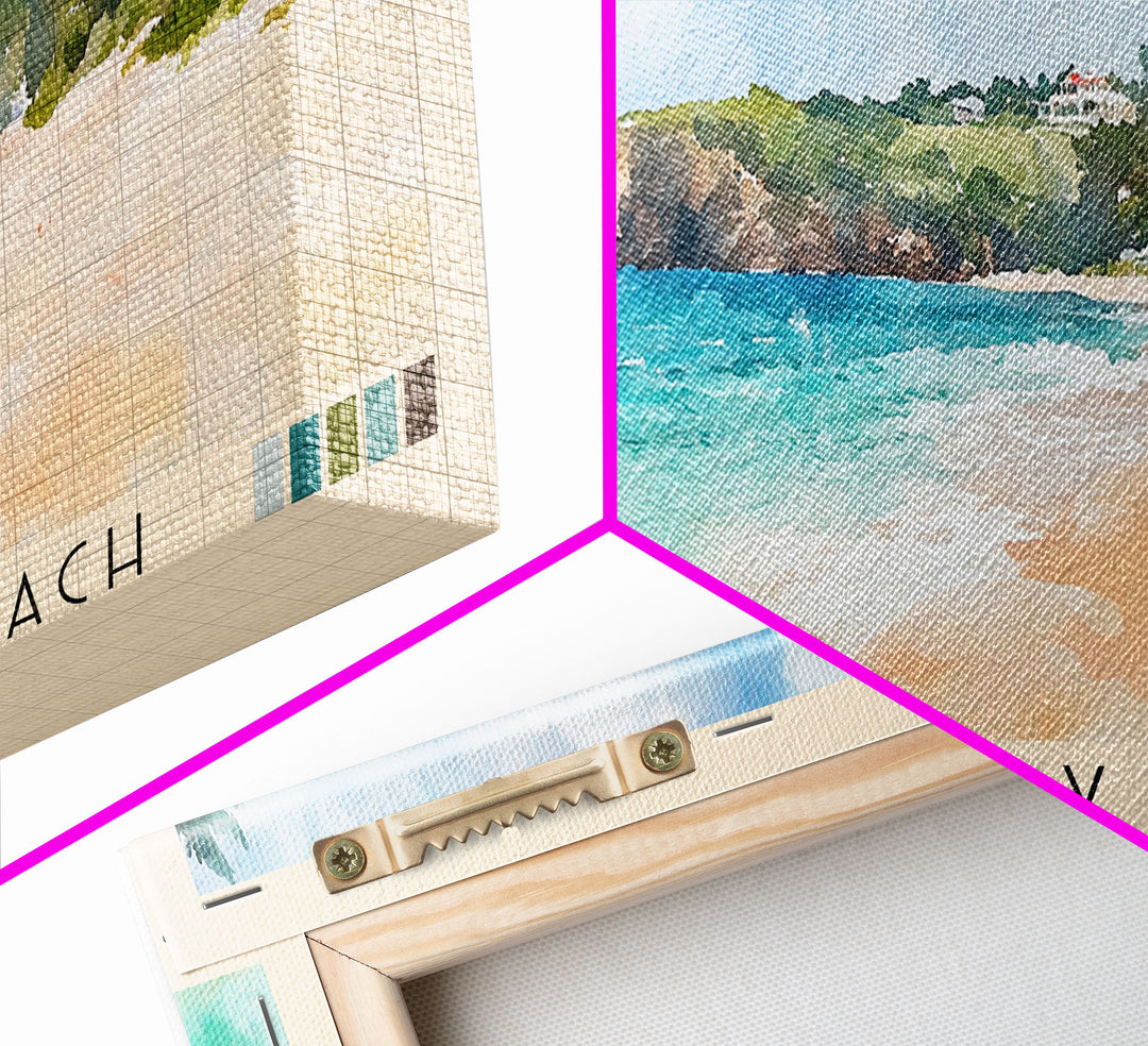 Bottom Bay Beach, Barbados Watercolor Print, Vacation Gift, Barbados Wall Art, Beach Painting, Beach Decor, Beach Or Lakehouse Art