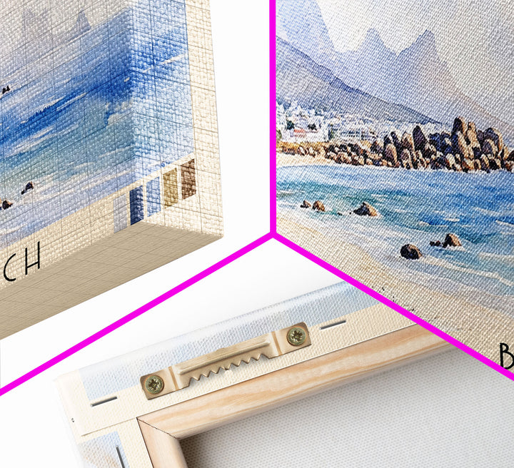 Boulders Beach, Cape Town Watercolor Beach Print, Vacation Gift, Cape Town Wall Art, Beach Painting, Beach Decor, Beach Painting