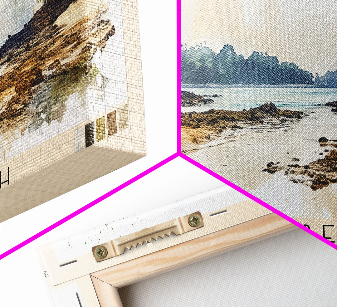 Bwanna Beach, Indonesia Watercolor Print, Vacation Gift, Indonesia Wall Art, Beach Painting, Beach Decor, Beach Or Lakehouse Art