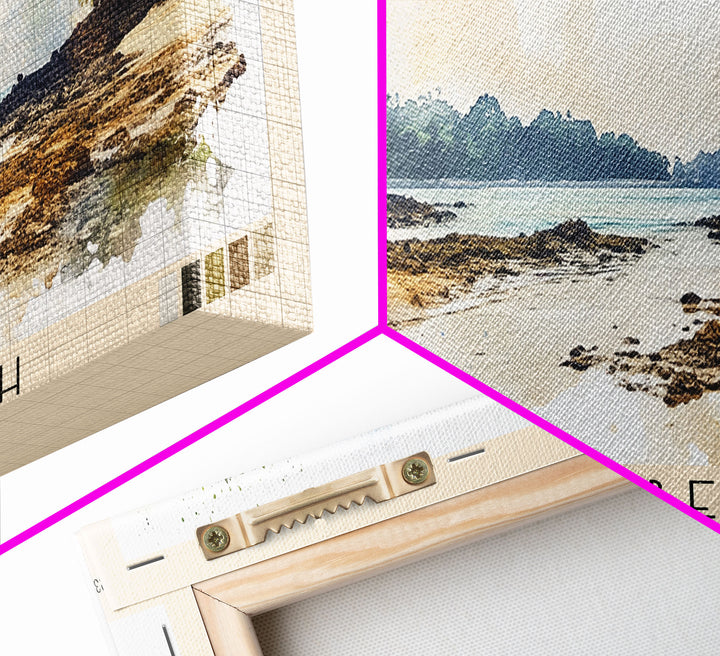 Bwanna Beach, Indonesia Watercolor Print, Vacation Gift, Indonesia Wall Art, Beach Painting, Beach Decor, Beach Or Lakehouse Art