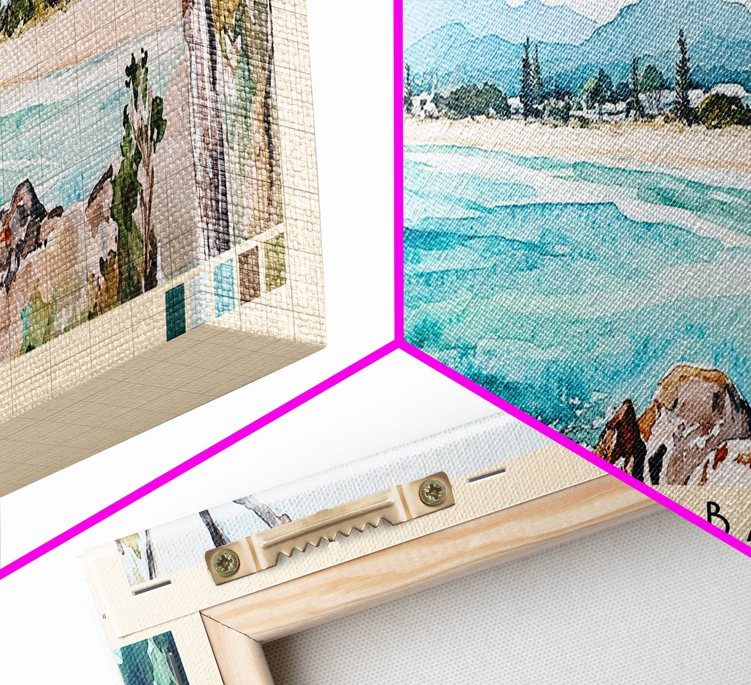 Byron Bay, Australia Watercolor Beach Print, Vacation Gift, Australia Wall Art, Beach Painting, Beach Decor, Beach Painting
