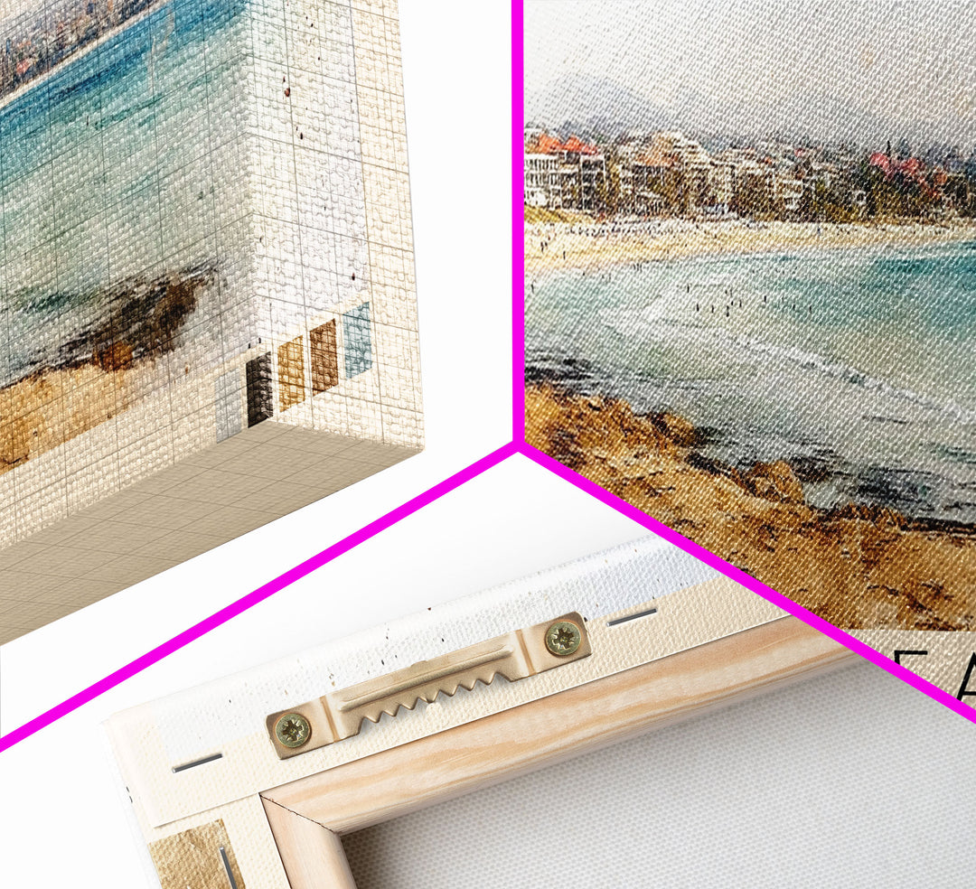 Cable Beach, Australia Watercolor Print, Vacation Gift, Australia Wall Art, Beach Painting, Beach Decor, Beach Or Lakehouse Art