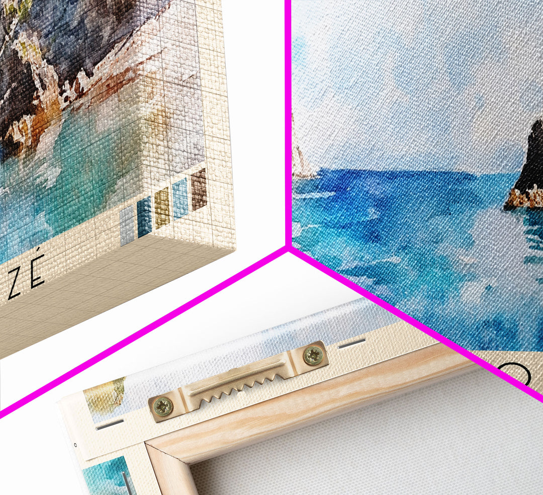 Cala Goloritzé, Italy Watercolor Beach Print, Vacation Gift, Italy Wall Art, Beach Painting, Beach Decor, Beach Painting