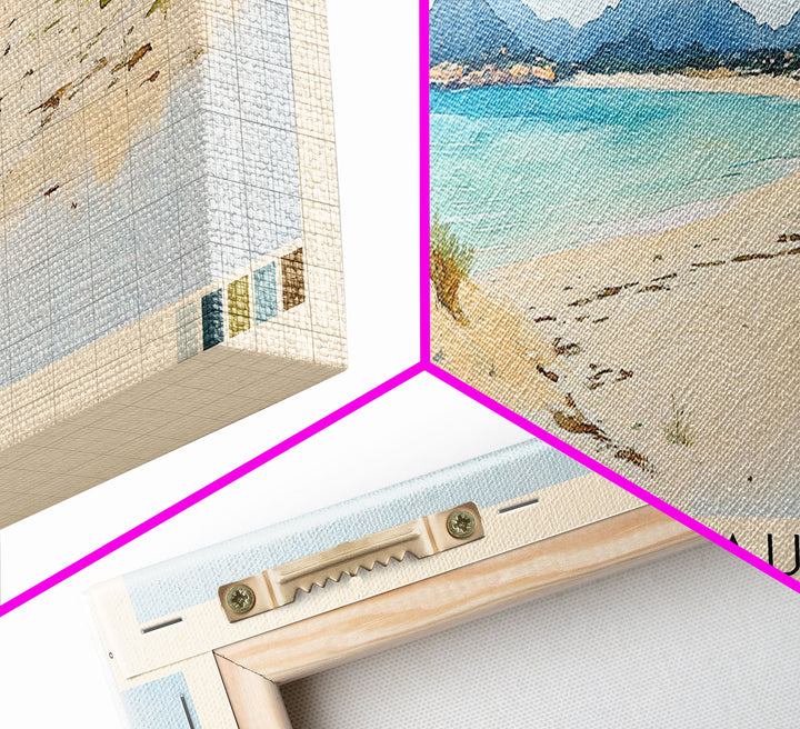 Cala Saura, Spain Watercolor Print, Vacation Gift, Spain Wall Art, Vacation Wall Art, Vacatation Memories, Beach Decor, Beach Or Lakehouse Art