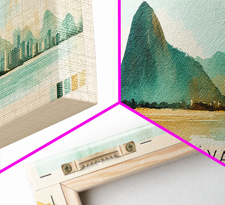 Caraíva, Brazil Watercolor Print, Vacation Gift, Brazil Wall Art, Vacation Wall Art, Vacatation Memories, Beach Decor, Beach Or Lakehouse Art