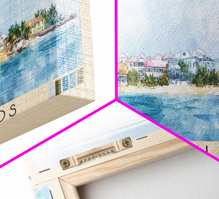 Cayman Islands, United Kingdom Watercolor Beach Print, Vacation Gift, United Kingdom Wall Art, Beach Painting, Beach Decor, Beach Painting