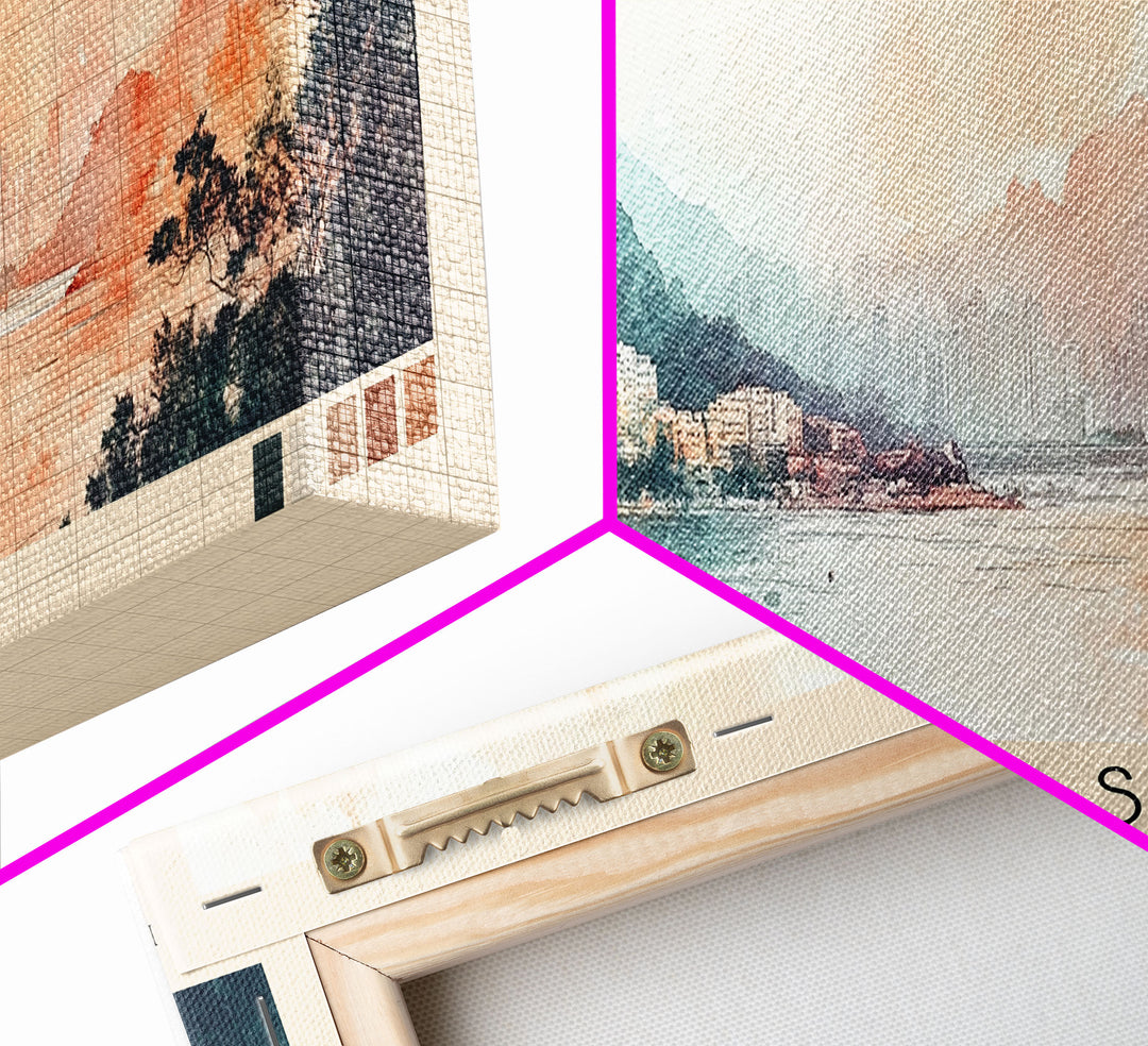 Cheung Sha, Hong Kong Watercolor Print, Vacation Gift, Hong Kong Wall Art, Vacation Wall Art, Vacatation Memories, Beach Decor, Beach Or Lakehouse Art