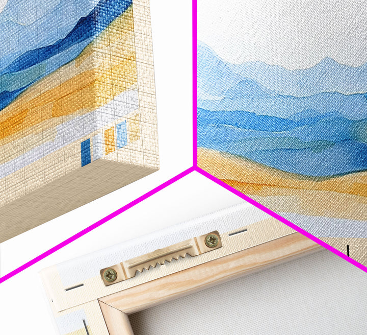 Chorrillos, Chile Watercolor Beach Print, Vacation Gift, Chile Wall Art, Beach Painting, Beach Decor, Beach Painting