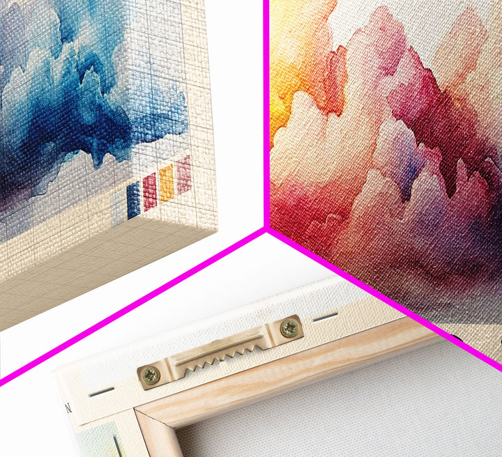 Cloud 9, Philippines Watercolor Print, Vacation Gift, Philippines Wall Art, Beach Painting, Beach Decor, Beach Or Lakehouse Art