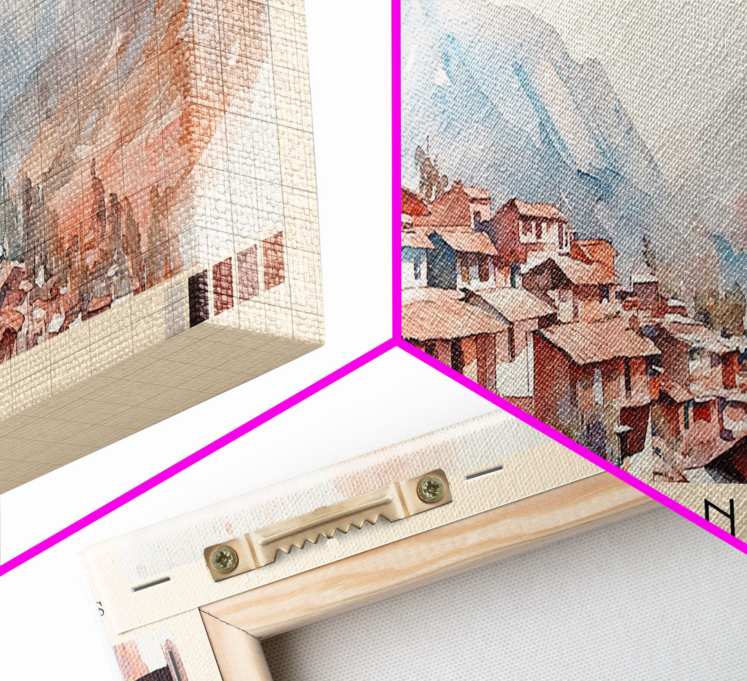 Colan, Peru Watercolor Print, Vacation Gift, Peru Wall Art, Beach Painting, Beach Decor, Beach Or Lakehouse Art