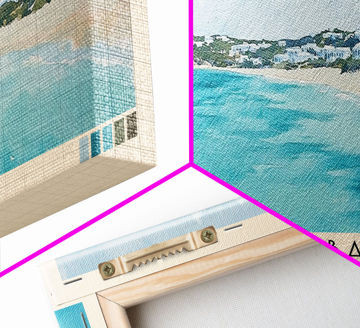 Cove Bay, Anguila Watercolor Print, Vacation Gift, Anguila Wall Art, Beach Painting, Beach Decor, Beach Or Lakehouse Art