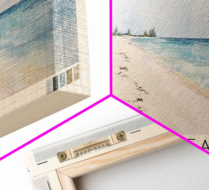 Cove Beach, Bahamas Watercolor Beach Print, Vacation Gift, Bahamas Wall Art, Beach Painting, Beach Decor, Beach Painting