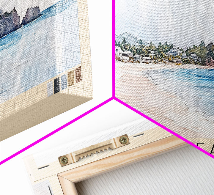 Crane Beach, Barbados Watercolor Print, Vacation Gift, Barbados Wall Art, Vacation Wall Art, Vacatation Memories, Beach Decor, Beach Or Lakehouse Art