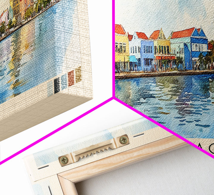 Curacao, Curacao Watercolor Beach Print, Vacation Gift, Curacao Wall Art, Beach Painting, Beach Decor, Beach Painting