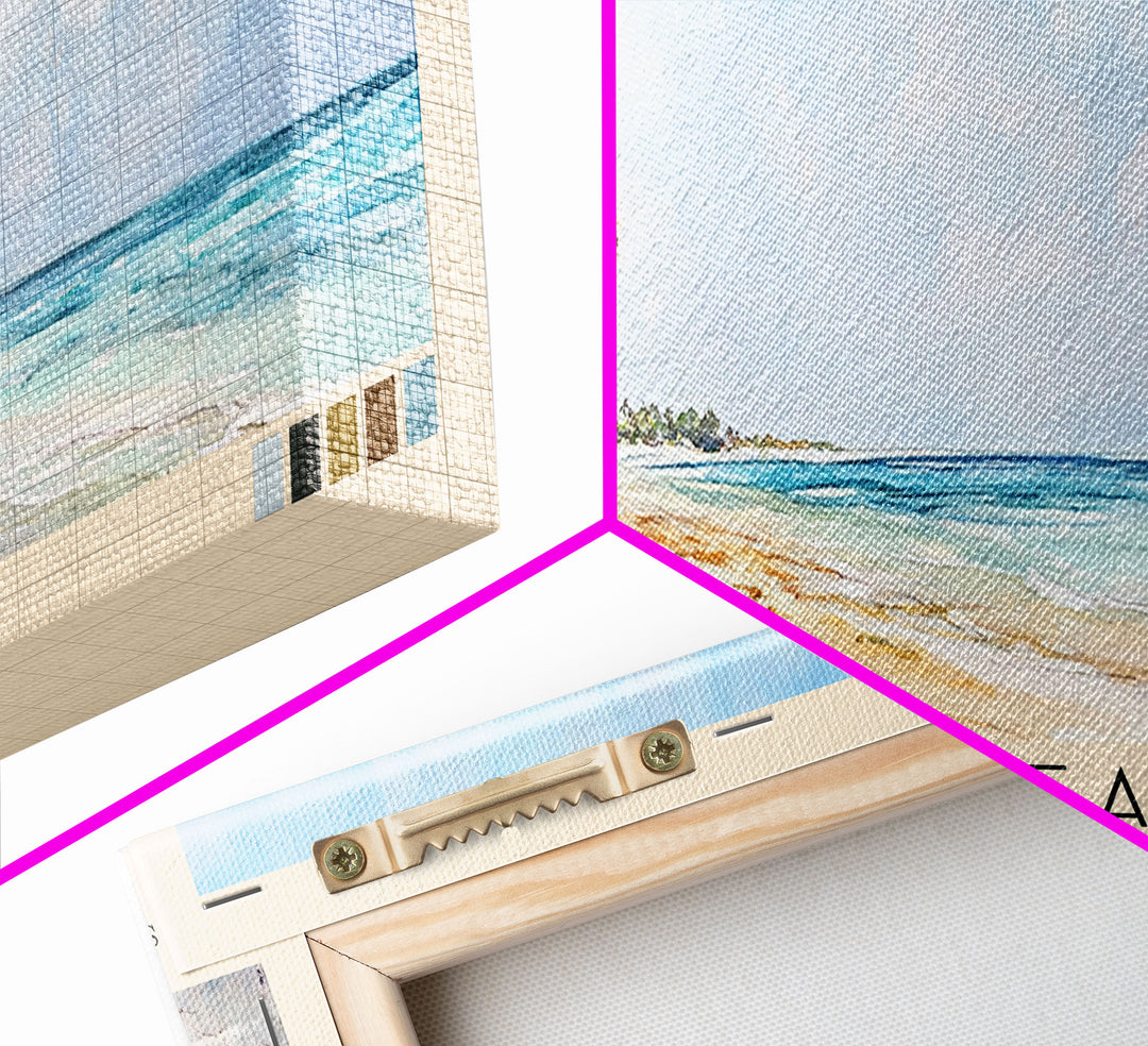 Diani Beach, Kenya Watercolor Print, Vacation Gift, Kenya Wall Art, Vacation Wall Art, Vacatation Memories, Beach Decor, Beach Or Lakehouse Art