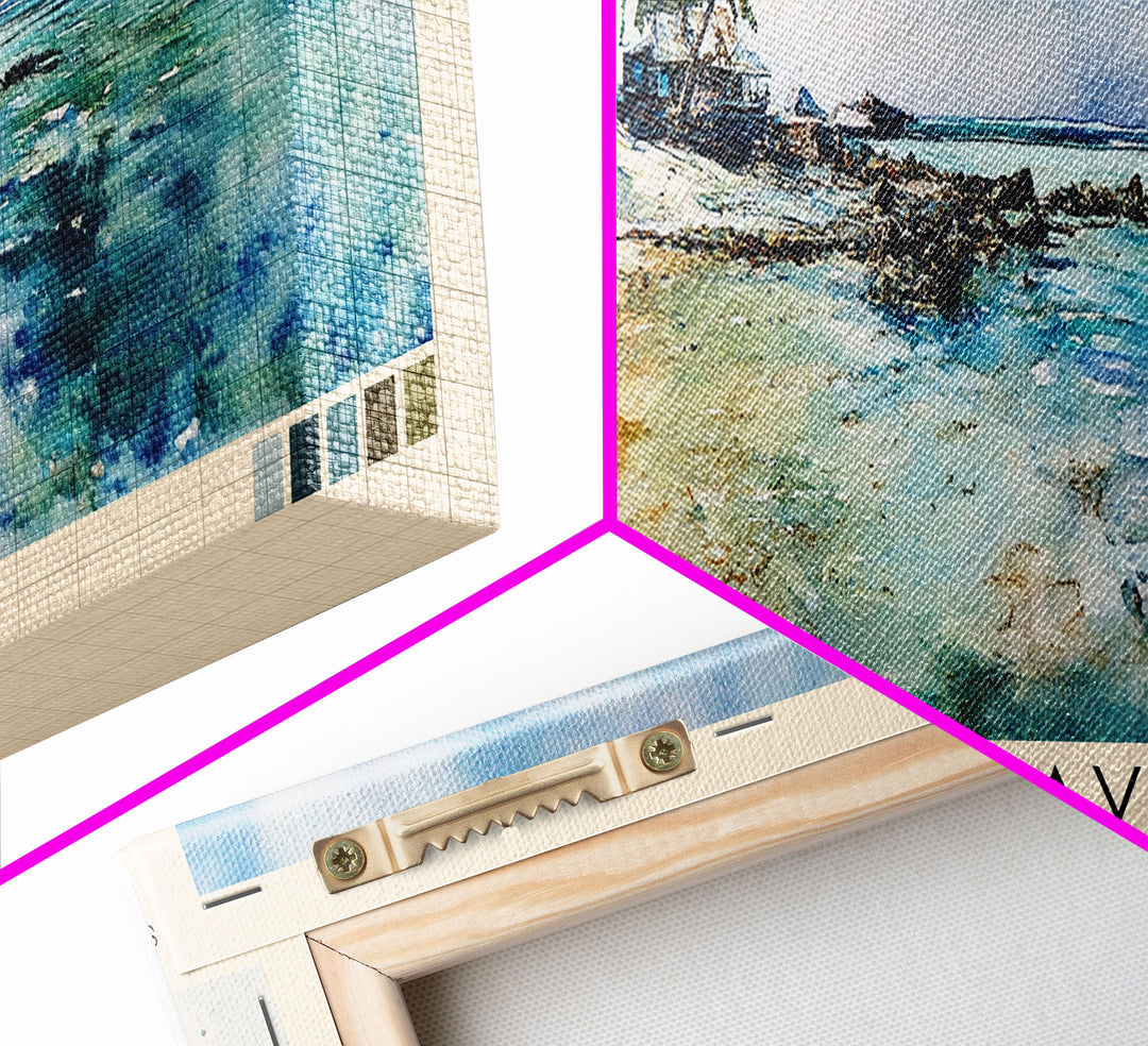 Fakarava, French Polynesia Watercolor Print, Vacation Gift, French Polynesia Wall Art, Vacation Wall Art, Vacatation Memories, Beach Decor, Beach Or Lakehouse Art