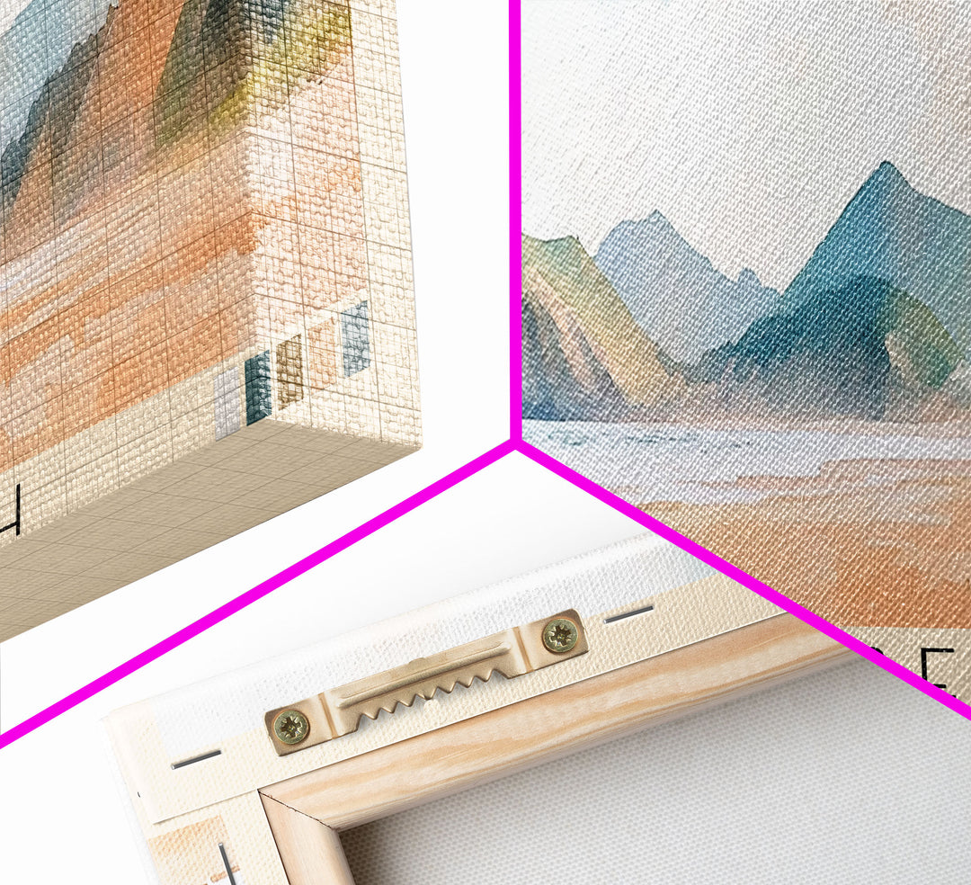 Ffryes Beach, Ffryes Beach Watercolor Print, Vacation Gift, Ffryes Beach Wall Art, Beach Painting, Beach Decor, Beach Or Lakehouse Art