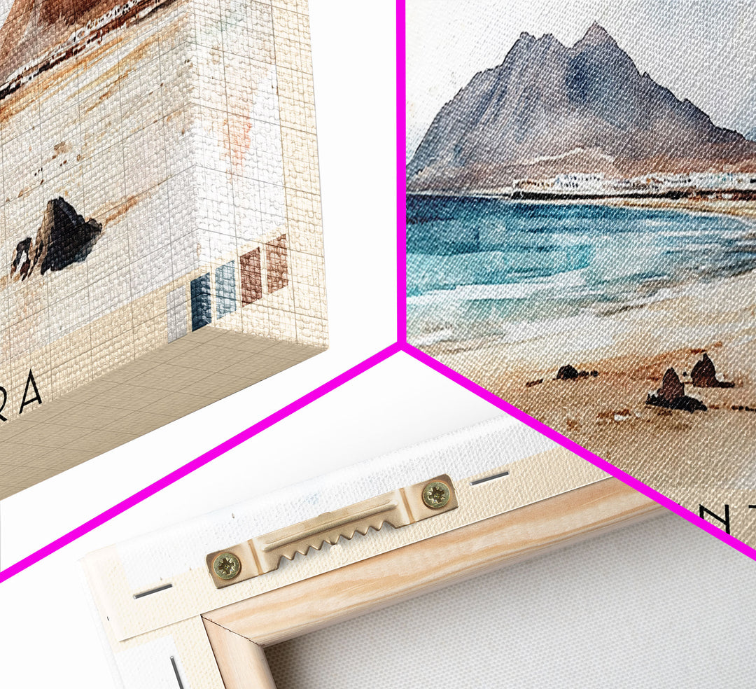 Fuerteventura, Spain Watercolor Print, Vacation Gift, Spain Wall Art, Beach Painting, Beach Decor, Beach Or Lakehouse Art