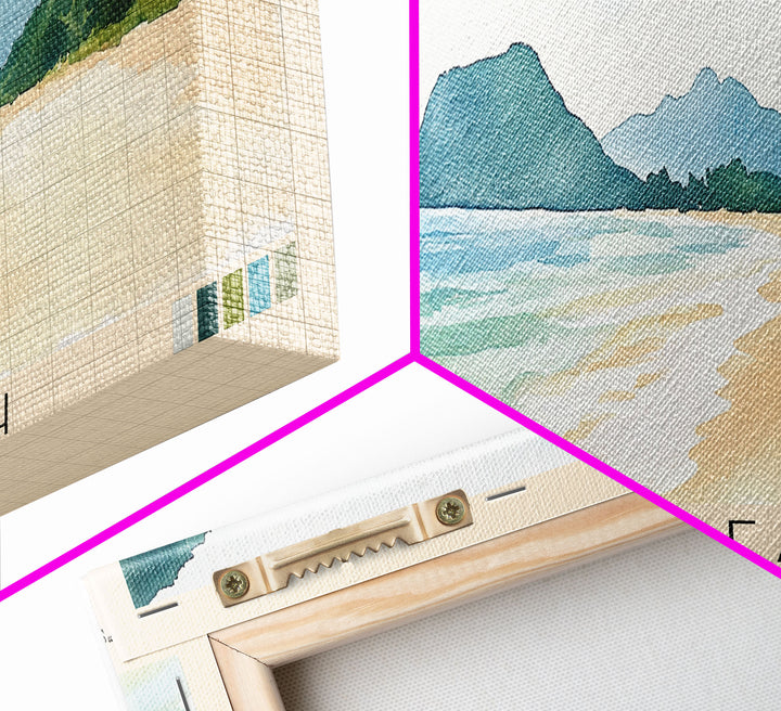 Geribá Beach, Brazil Watercolor Print, Vacation Gift, Brazil Wall Art, Vacation Wall Art, Vacatation Memories, Beach Decor, Beach Or Lakehouse Art