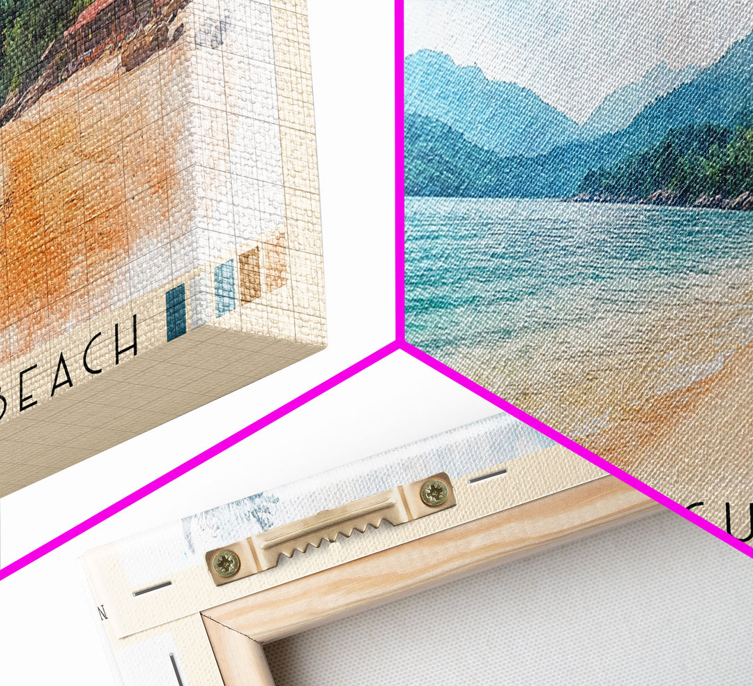 Gertak Sanggul Beach, Malasyia Watercolor Print, Vacation Gift, Malasyia Wall Art, Beach Painting, Beach Decor, Beach Or Lakehouse Art