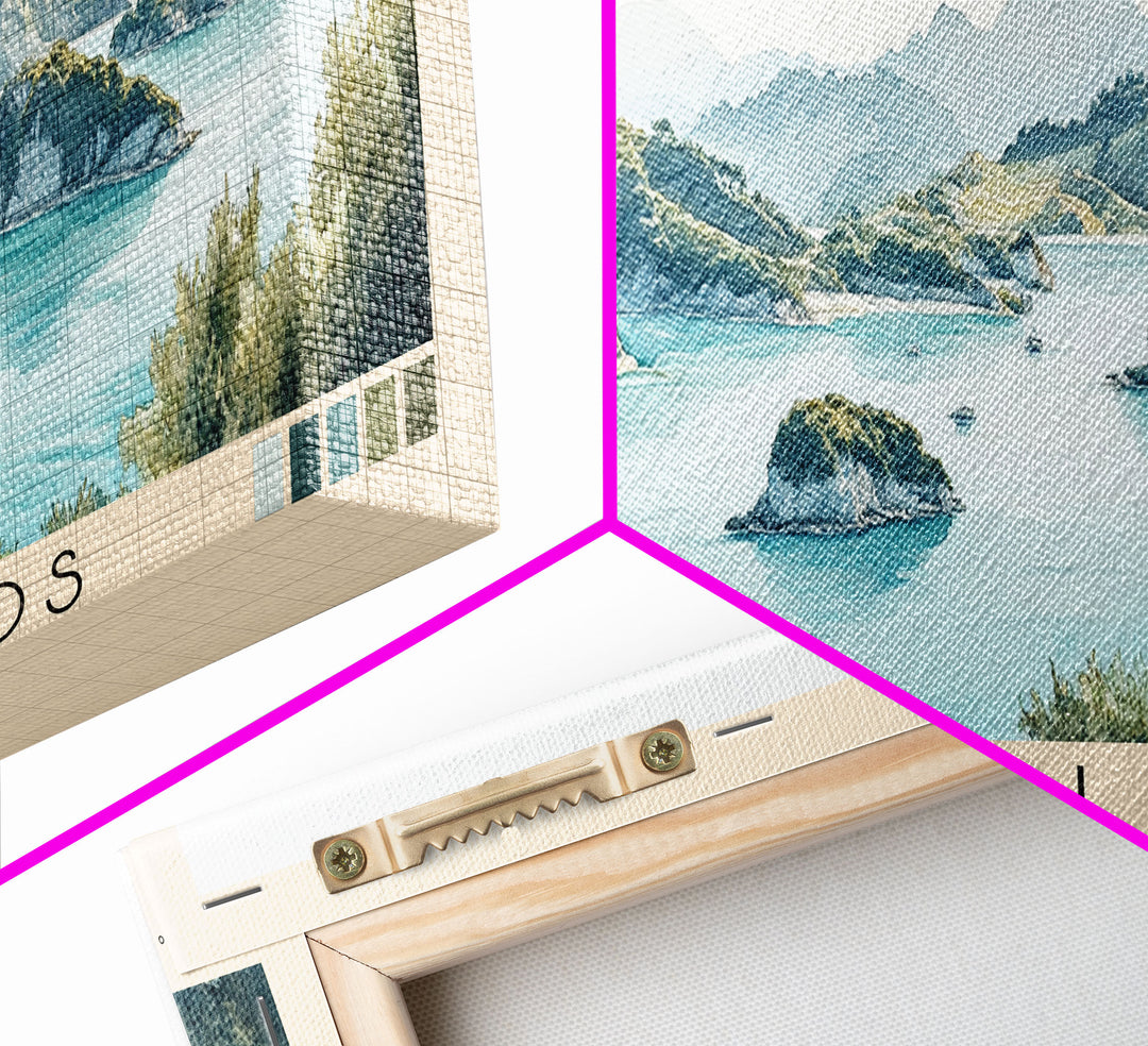 Glénan Islands, France Watercolor Print, Vacation Gift, France Wall Art, Beach Painting, Beach Decor, Beach Or Lakehouse Art