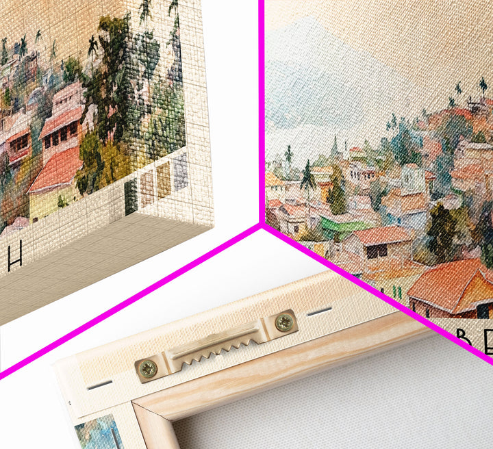 Gonubie Beach, South Africa Watercolor Print, Vacation Gift, South Africa Wall Art, Beach Painting, Beach Decor, Beach Or Lakehouse Art