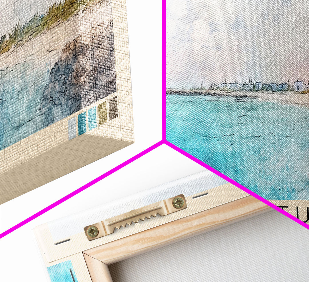 Grand Turk, Turks and Caicos Watercolor Beach Print, Vacation Gift, Turks and Caicos Wall Art, Beach Painting, Beach Decor, Beach Painting