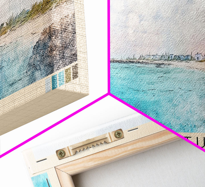 Grand Turk, Turks and Caicos Watercolor Beach Print, Vacation Gift, Turks and Caicos Wall Art, Beach Painting, Beach Decor, Beach Painting