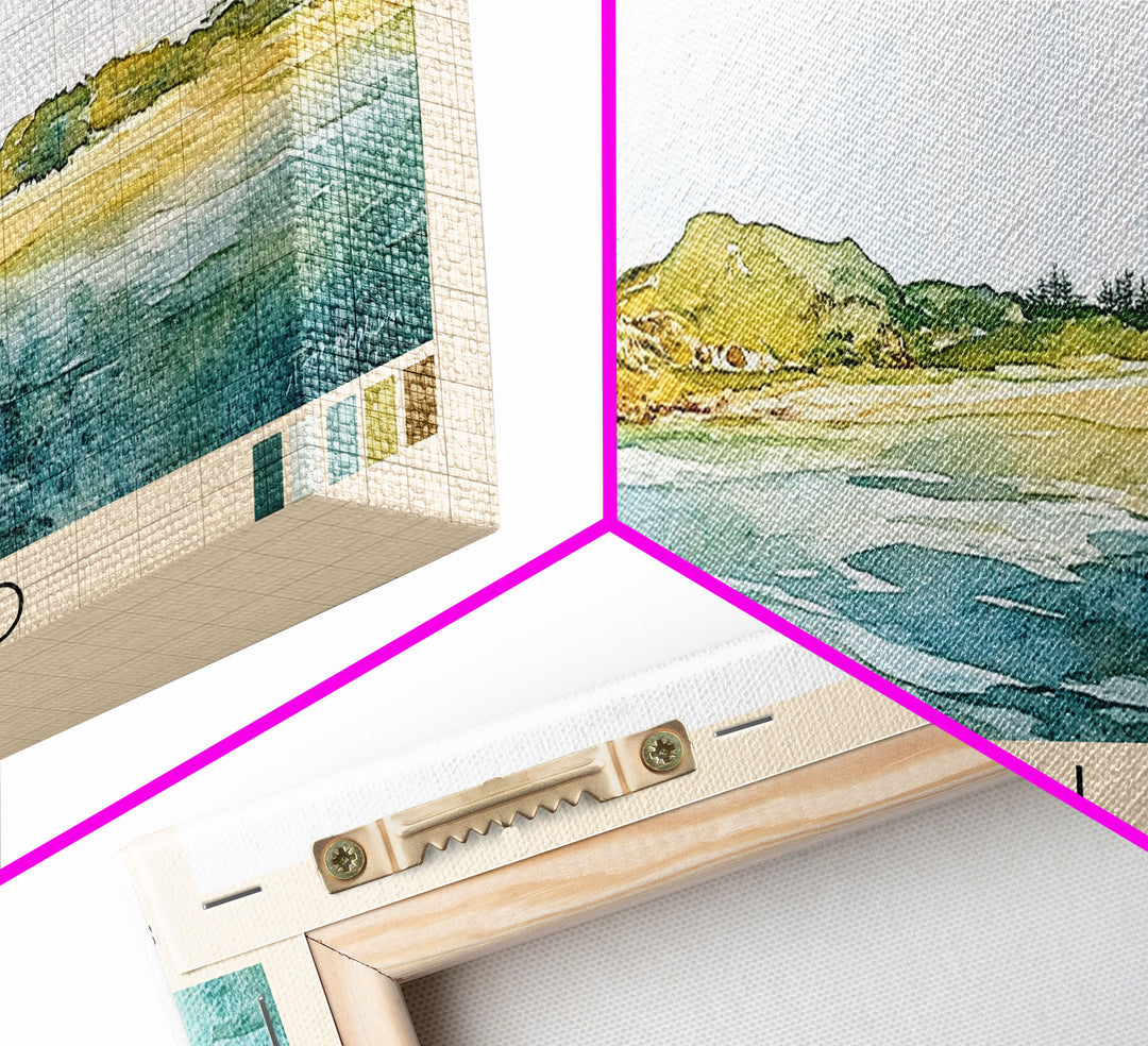 Green Island, Australia Watercolor Print, Vacation Gift, Australia Wall Art, Beach Painting, Beach Decor, Beach Or Lakehouse Art