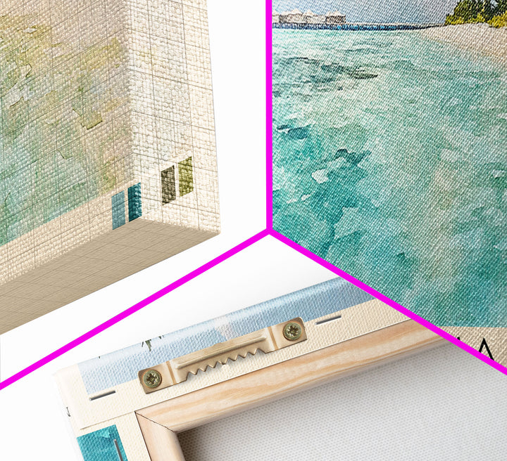 Hadahaa, Maldives Watercolor Print, Vacation Gift, Maldives Wall Art, Vacation Wall Art, Vacatation Memories, Beach Decor, Beach Or Lakehouse Art