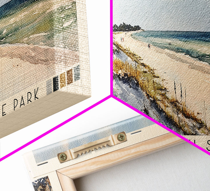 Henderson Beach State Park, Florida Watercolor Print, Vacation Gift, Florida Wall Art, Beach Painting, Beach Decor, Beach Or Lakehouse Art