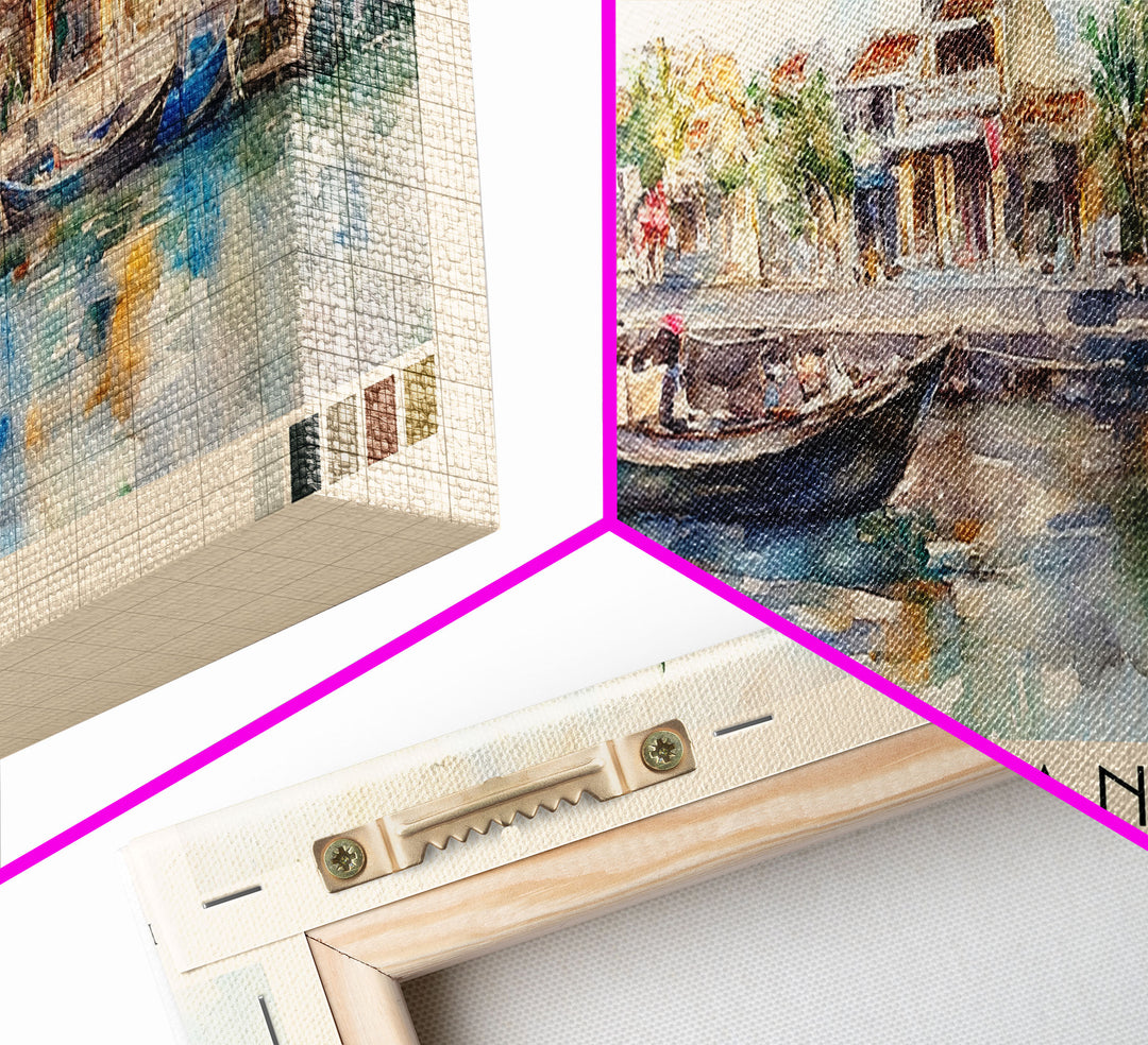 Hoi An, Vietnam Watercolor Print, Vacation Gift, Vietnam Wall Art, Vacation Wall Art, Vacatation Memories, Beach Decor, Beach Or Lakehouse Art