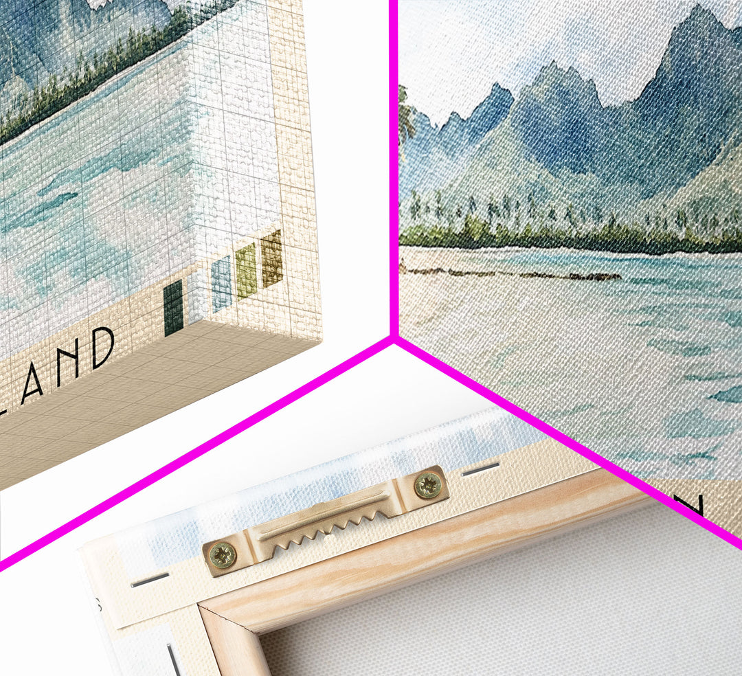 Honeymoon Island, Cook Islands Watercolor Print, Vacation Gift, Cook Islands Wall Art, Beach Painting, Beach Decor, Beach Or Lakehouse Art