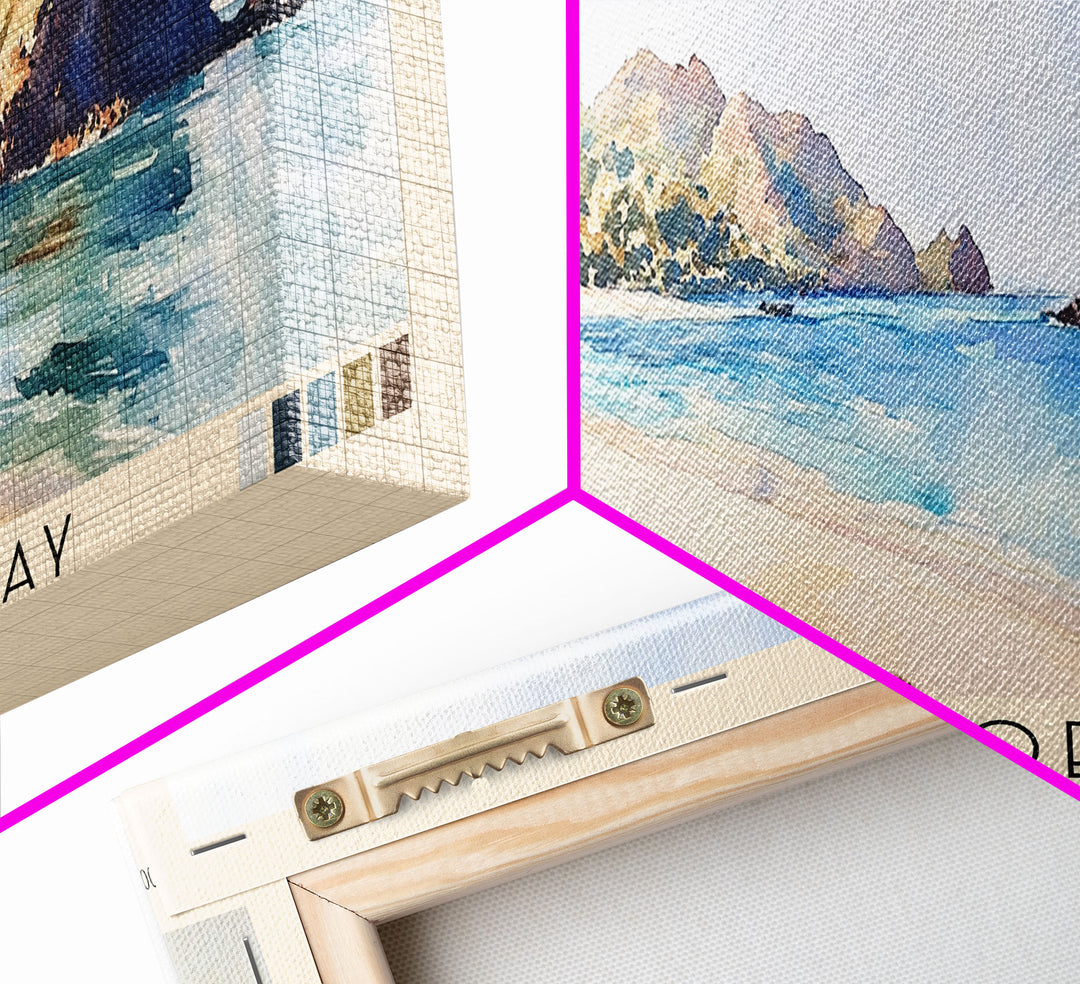 Horseshoe Bay, Fiji Watercolor Print, Vacation Gift, Fiji Wall Art, Vacation Wall Art, Vacatation Memories, Beach Decor, Beach Or Lakehouse Art