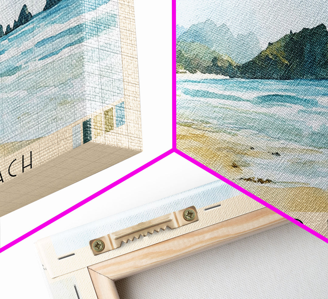 Hot Water Beach, New Zealand Watercolor Print, Vacation Gift, New Zealand Wall Art, Beach Painting, Beach Decor, Beach Or Lakehouse Art